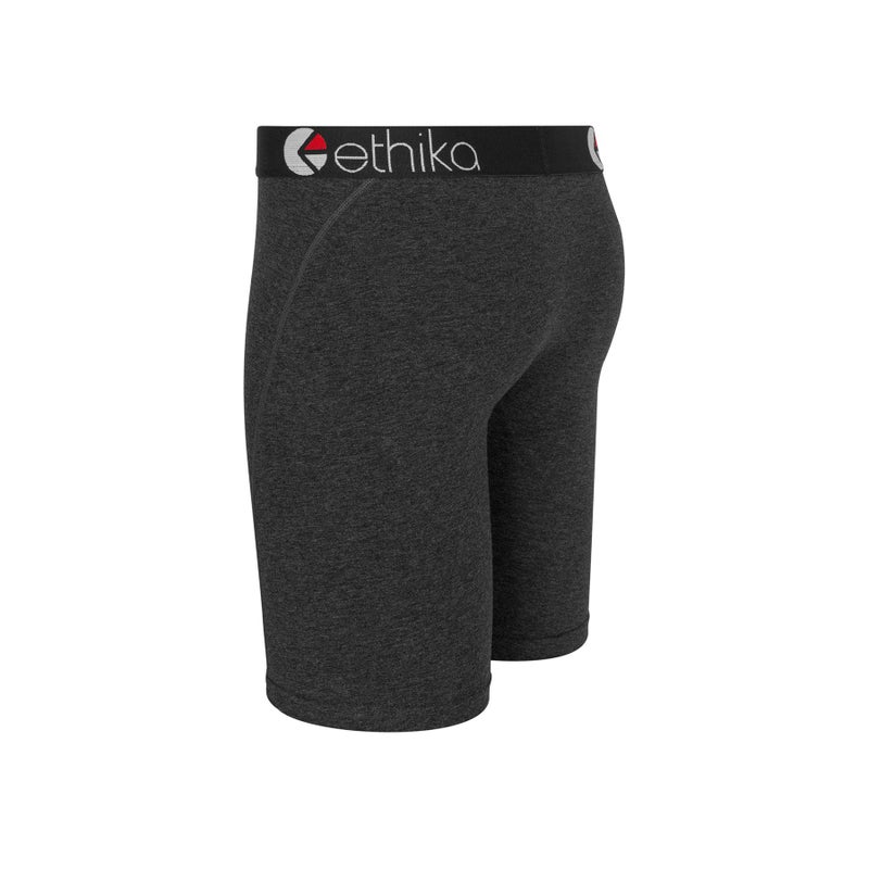 Ethika Boys Staple Boxer Briefs | Heather Black Grey (Assorted, Small) - Image 2